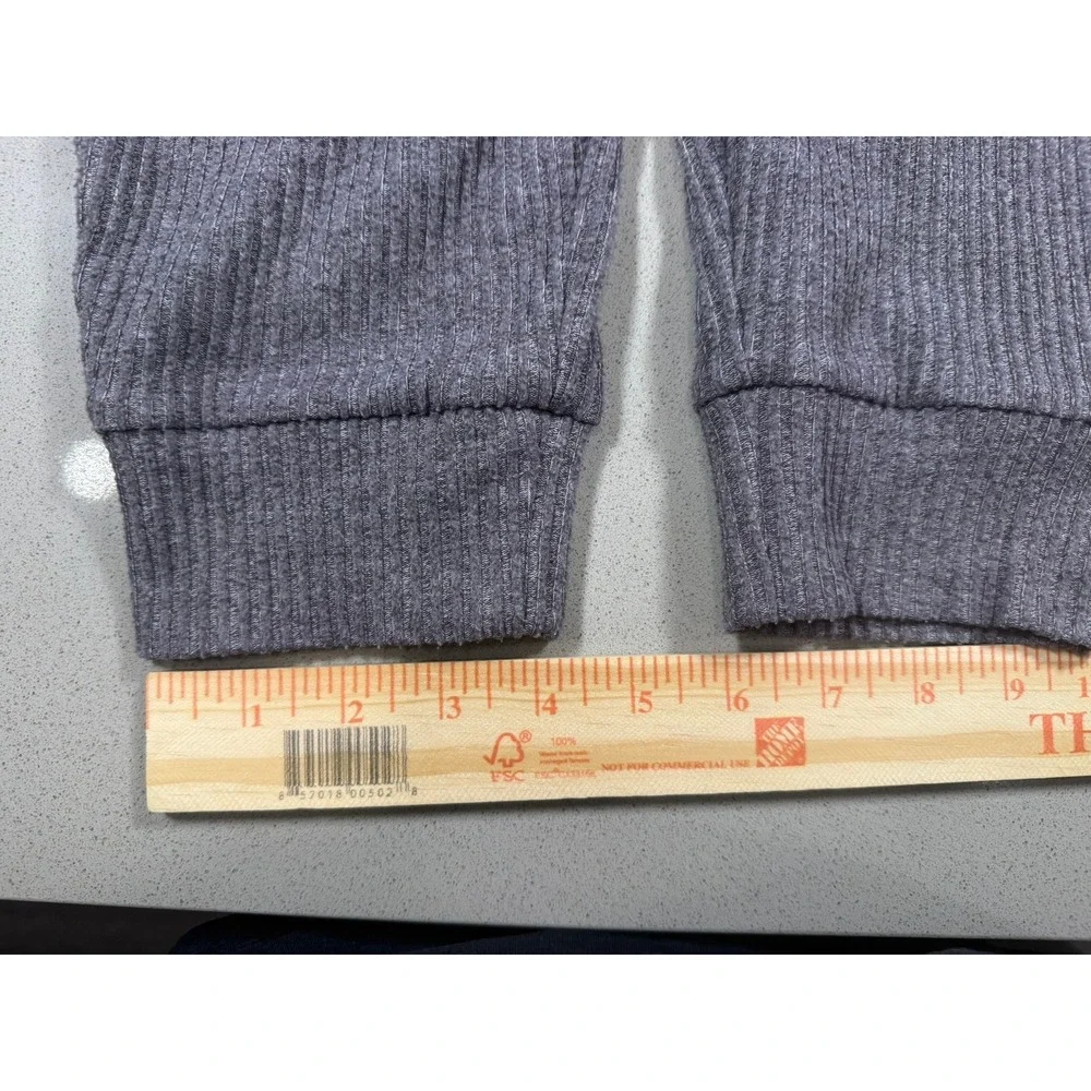 Alo Yoga Muse Ribbed Knit Sweatpants Joggers Purple Dusk Heather Medium